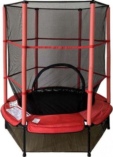 Τραμπολίνο Παιδικό με Δίχτυ 170cm Ροζ