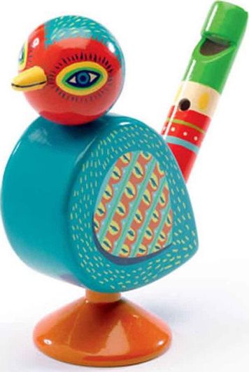 Μουσικό Παιχνίδι Djeco Ξύλινο Πνευστό Σφυρίχτρα Πουλάκι για 3+ Ετών