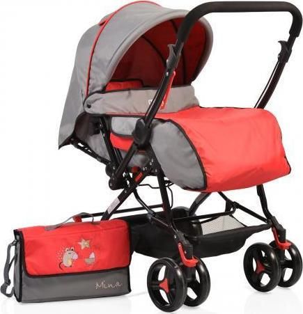 Καρότσι Μωρού Ρυθμιζόμενο Mina Red Cangaroo Κόκκινο