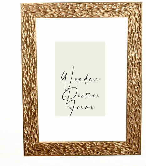 Κορνίζα Τuscane K4004-1 Ξύλινη Τοίχου για Φωτογραφία ή Παζλ 50x70 με Ακρυλικό Τζάμι Άθραυστο Χρυσό