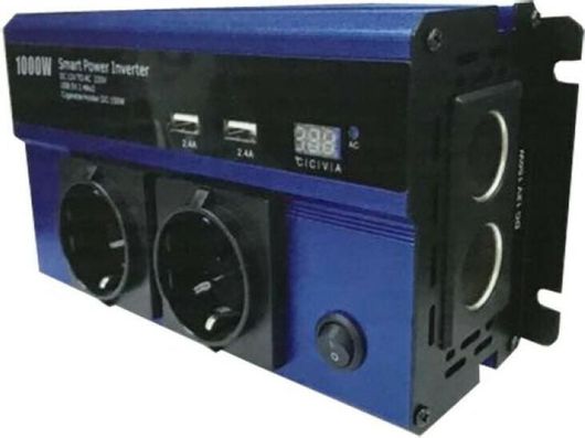 Inverter Αυτοκινήτου Andowl QY-7011 1000W για Μετατροπή 12V DC σε 220V AC με 2xUSB
