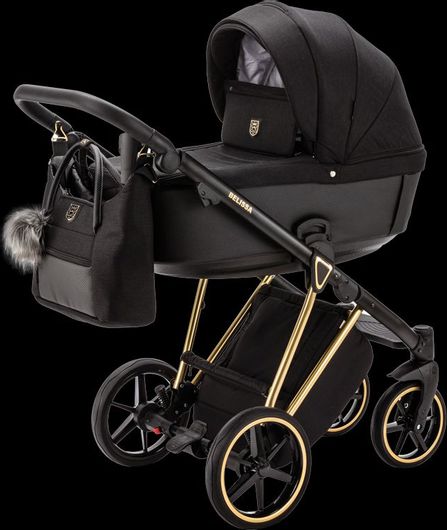 Καρότσι Μωρού Adamex Belissa Special Edition Πολυκαροτσι 3in1 Ps569 Μαύρο