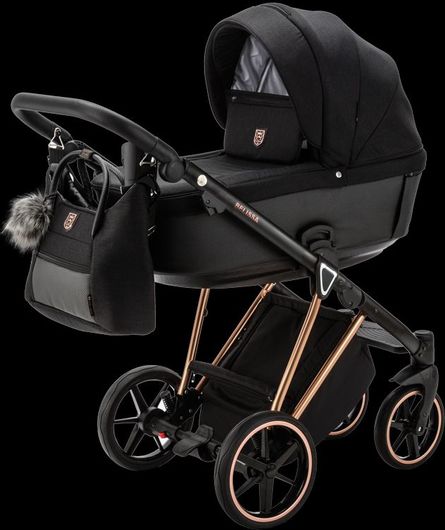 Καρότσι Μωρού Adamex Belissa Special Edition Πολυκαροτσι 3in1 Ps571 Μαύρο