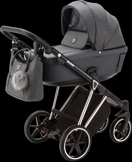 Καρότσι Μωρού Adamex Belissa Special Edition Πολυκαροτσι 3in1 Ps595 Γκρι