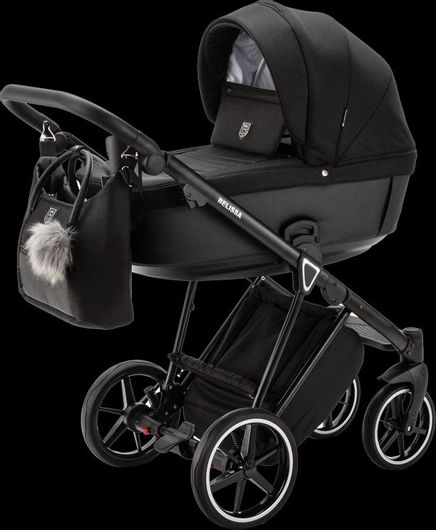 Καρότσι Μωρού Adamex Belissa Πολυκαροτσι 3in1 Ps37 Μαύρο