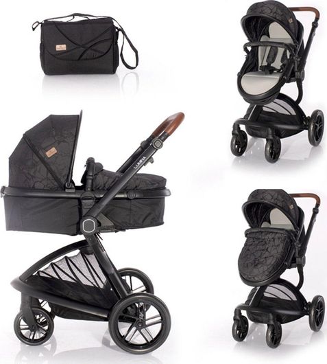 Καρότσι Μωρού Lorelli Bertoni Lumina  2 Σε 1 Black 10021212081