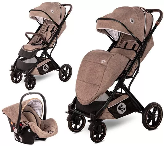 Καρότσι Μωρού Loreli "Storm Set" Καρότσι 2 Σε 1 Pearl 10021702182 Μπεζ