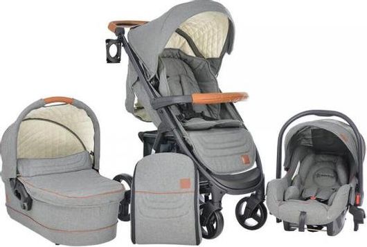 Πολυκαρότσι Bebe Stars Malibu 3 σε 1 Γκρι