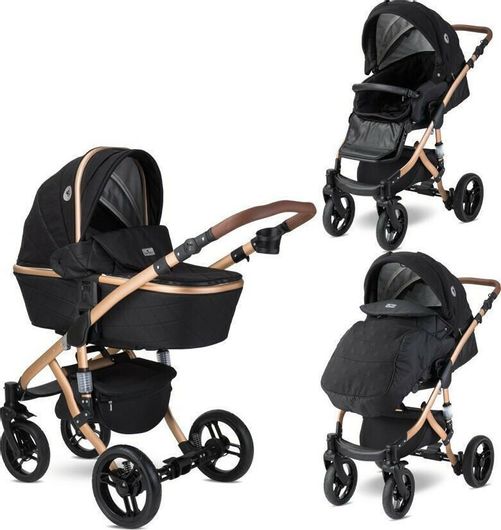 Πολυκαρότσι Lorelli Rimini 2 in 1 Stars Μαύρο