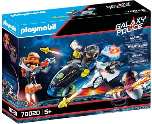 Playmobil Galaxy Police Galaxy Police Motorcycle για 5 ετών