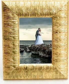 Κορνίζα Ξύλινη για Φωτογραφία 15x21 Χρυσό