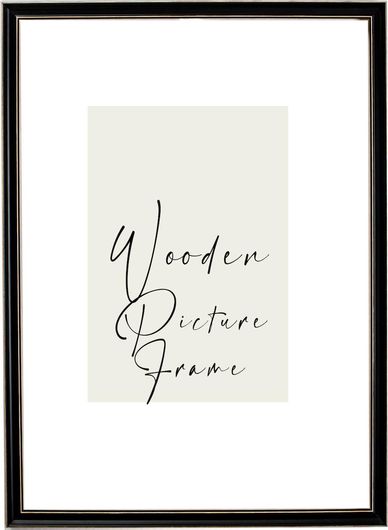 Κορνίζα Ξύλινη Τοίχου για Φωτογραφία ή Παζλ 40x60 με Ακρυλικό Τζάμι Άθραυστο Κ91-69 Μαύρο