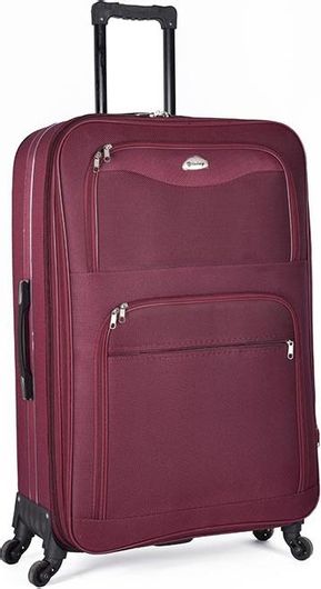 Βαλίτσα Μεσαία Υφασμάτινη 61x36x21cm Μπορντό