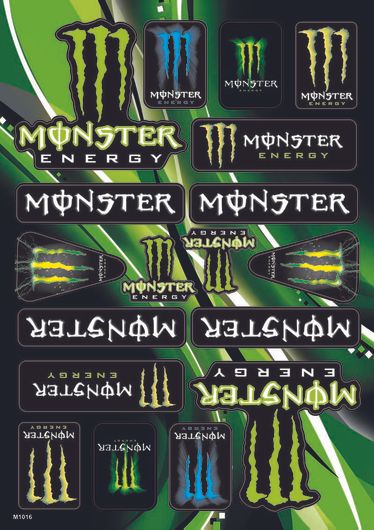 Σετ Αυτοκόλλητα Monster Καρτέλα