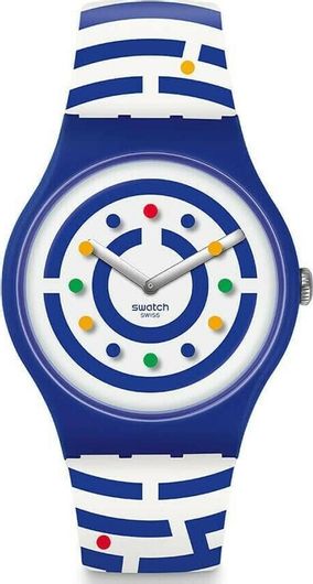 Παιδικό Ρολόι Swatch Club Special SUOZ278S Multicolor Λουράκι Σιλικόνης Πολύχρωμο