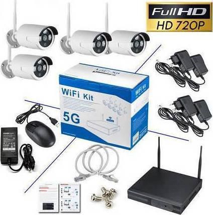 Ολοκληρωμένο Σύστημα CCTV NVR SX04-400 Kit 5G Wi-Fi με 4 Ασύρματες Κάμερες