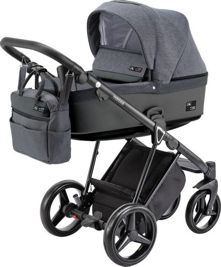 Καρότσι Μωρού Adamex Verona Πολυκαροτσι 3 Σε 1 Vr284 Γκρι