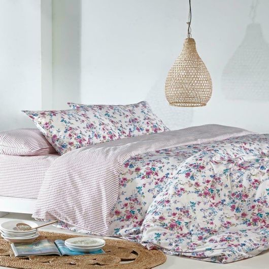 Μαξιλαροθήκη Kentia Ada Oxford 27 50x70cm Ροζ