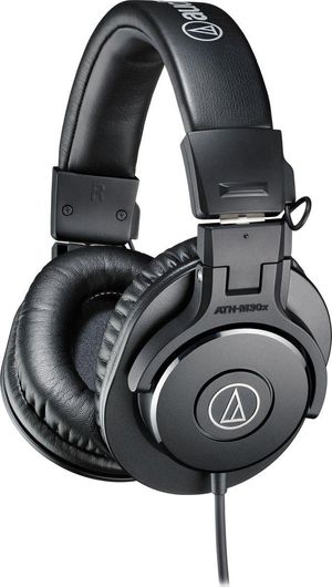 Audio Technica ATH-M30x Ασύρματα/Ενσύρματα Over Ear Ακουστικά Μαύρο