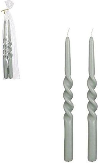 Κερί Κηροπηγίου Atmosphera Πράσινο 29cm 2τμχ