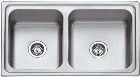 Νεροχύτης Karag BL 888 Ένθετος Inox Σατινέ 86x50cm Ασημί