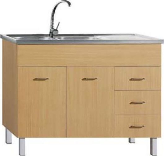 Νεροχύτης Gloria Rent Room Επικαθήμενος Inox Σατινέ 120x50cm Ασημί