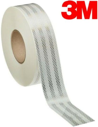 Αυθεντική 3M Ταινία Ανακλαστική DG3 Διαμάντι 983-71 53.5mm 1m Λευκή