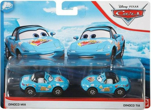 Αυτοκινητάκια Mattel Disney Pixar Cars: Dinoco Daydream - Σετ Των 2 Dinoco Mia & Dinoco Tia (GKB77)