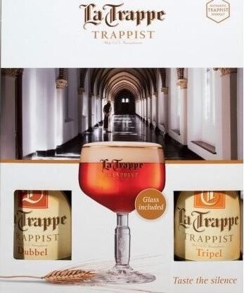 La Trappe 4 Φιάλες και Ποτήρι 8% Μπουκάλι Ξανθιά 330ml