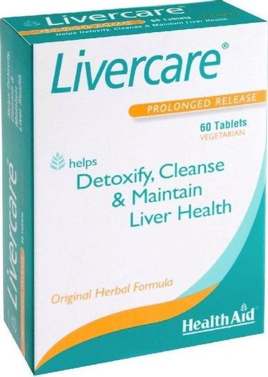 Health Aid Livercare Ειδικό Συμπλήρωμα Διατροφής 60 Ταμπλέτες
