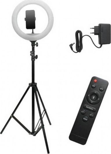 Ring Light Lamp YQ-360B Επαγγελματικό Led 36cm με μεγάλο τρίποδο και τηλεκοντρόλ
