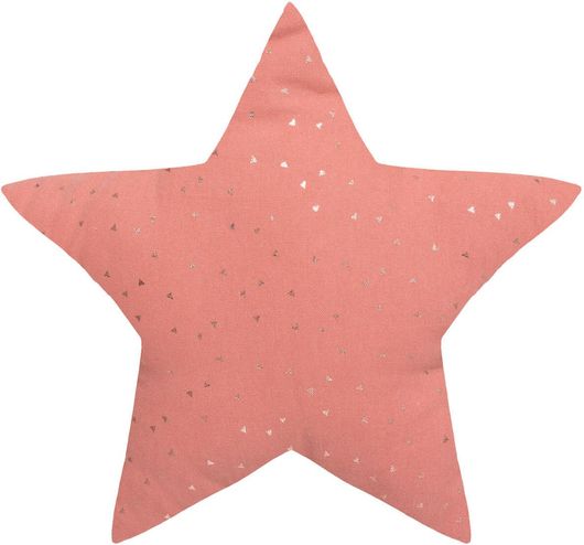 Διακοσμητικό Μαξιλάρι Κούνιας Αστέρι 40x40cm Ροζ