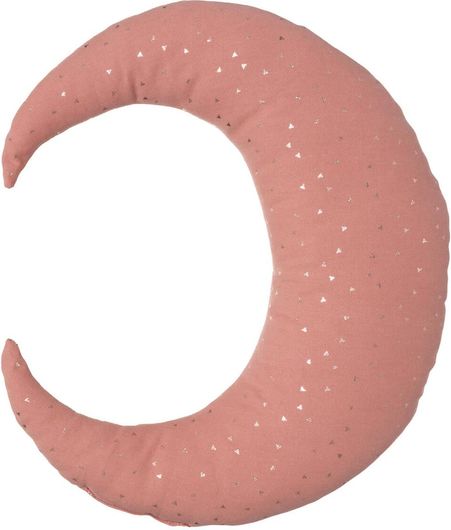 Διακοσμητικό Μαξιλάρι Κούνιας Φεγγάρι 28x32cm Ροζ