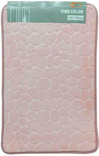 Πατάκι Μπάνιου Ankor 815616 Memory Foam με PVC 45x73cm Ροζ