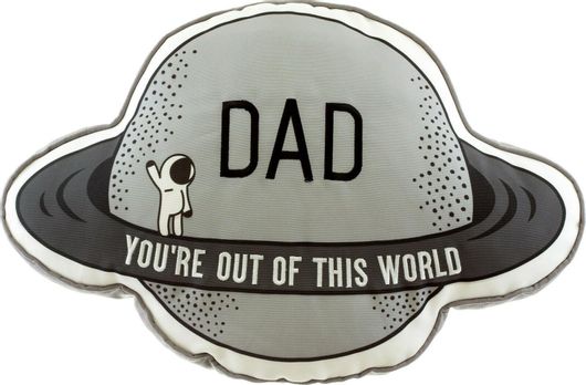 Διακοσμητικό Μαξιλάρι Κούνιας Sass & Belle Dad You're Out Of This World Γκρι