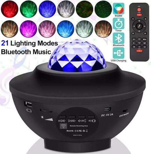 Περιστρεφόμενο Παιδικό Φωτιστικό SPL-22 Projector με Προβολή Αστεριών Galaxy Star