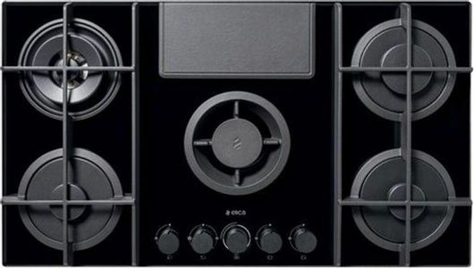 Εστία Κουζίνας Elica Nikolatesla Flame BL/F/88 Υγραερίου Αυτόνομη 88x51cm Μαύρο