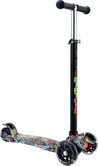 Παιδικό Πατίνι Byox Rapture Τρίτροχο για 3+ Ετών Μαύρο