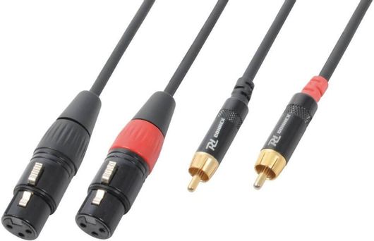 Καλώδιο Power Dynamics 2x XLR female - 2x RCA - 3m