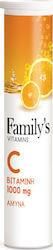 Power Health Family's Vitamins Vitamin C 1000mg 20 Αναβράζοντα Δισκία Πορτοκάλι