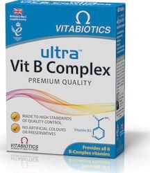 Vitabiotics Ultra Vit B Complex Βιταμίνη για Ενέργεια, Ενίσχυση του Ανοσοποιητικού & το Νευρικό Σύστημα 60 Ταμπλέτες