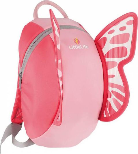 Σχολική Τσάντα Νηπίου Littlelife Butterfly Πλάτης Ροζ