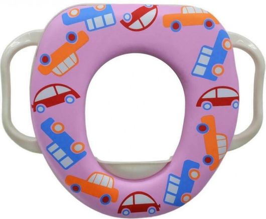 Παιδικό Κάθισμα Τουαλέτας με Εύκαμπτη Επιφάνεια Ροζ