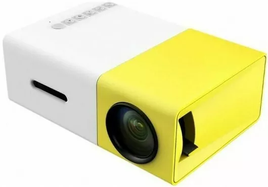 Projector YG-300 Τεχνολογίας Προβολής LCD Λάμπας LED με Φυσική Ανάλυση 320 x 240 και Φωτεινότητα 600 Ansi Lumens Κίτρινος
