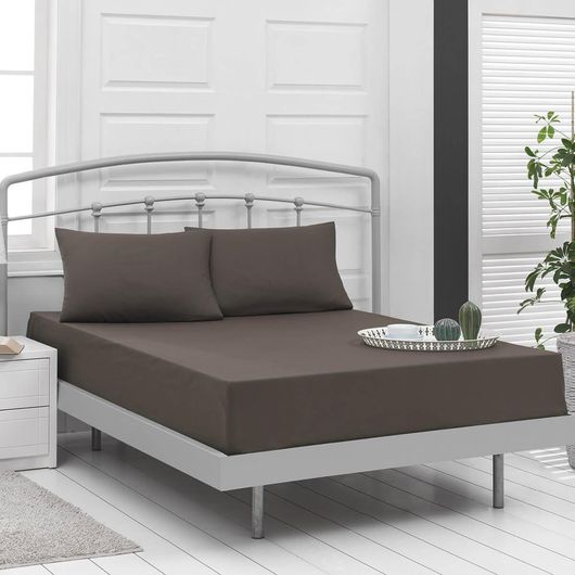 Μαξιλαροθήκες Σετ Beauty Home 1999 52x73cm Καφέ