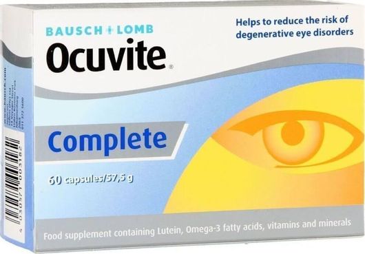 Bausch & Lomb Ocuvite Complete Ειδικό Συμπλήρωμα Διατροφής 60 Ταμπλέτες