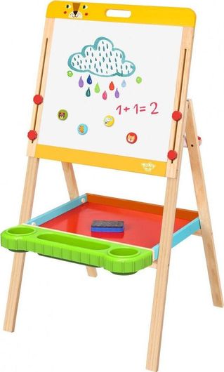 Πίνακας Παιχνίδι Tooky Toys Ξύλινος Ρυθμιζόμενος Διπλής Όψης 55x50.50x118cm για 3+ Ετών
