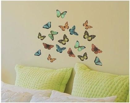 Αυτοκόλλητο Παιδικού Δωματίου Ango Butterflies Colourful Σετ 36τμχ