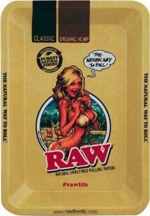 Rolling Tray Raw Girl Μedium 27x17cm