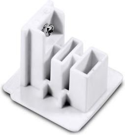 Τάπα για Εξαρτήματα Φωτιστικών Aca Τερματικό 4 Καλωδίων Λευκό σε Λευκό Χρώμα 4WTEW